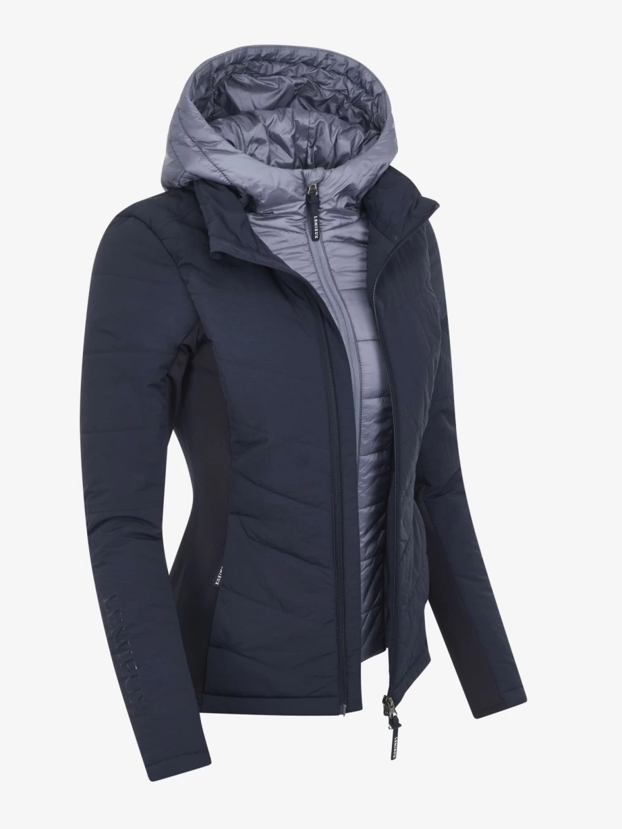 LeMieux Brioney Hybrid Jacket for Equestrian & Outdoor - Navy Blue Waterproof Riding Coat