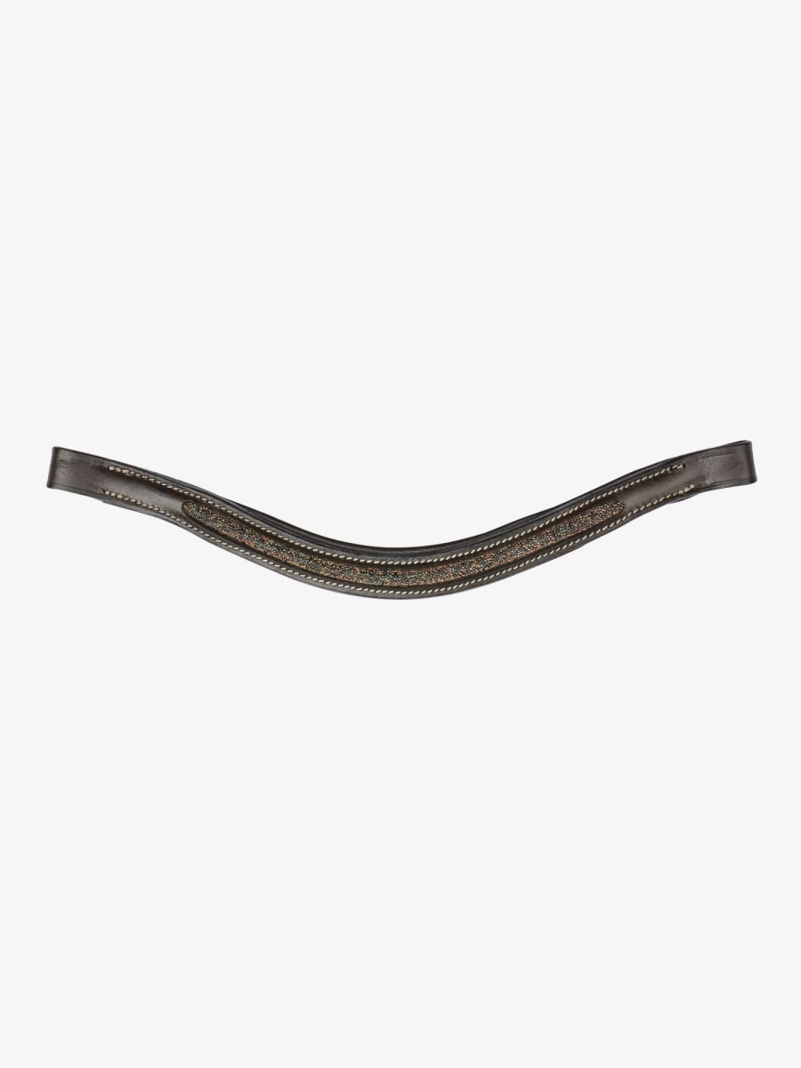 LeMieux Brown Crystal Embellished Hobby Horse Browband for Equestrian Show Jumping