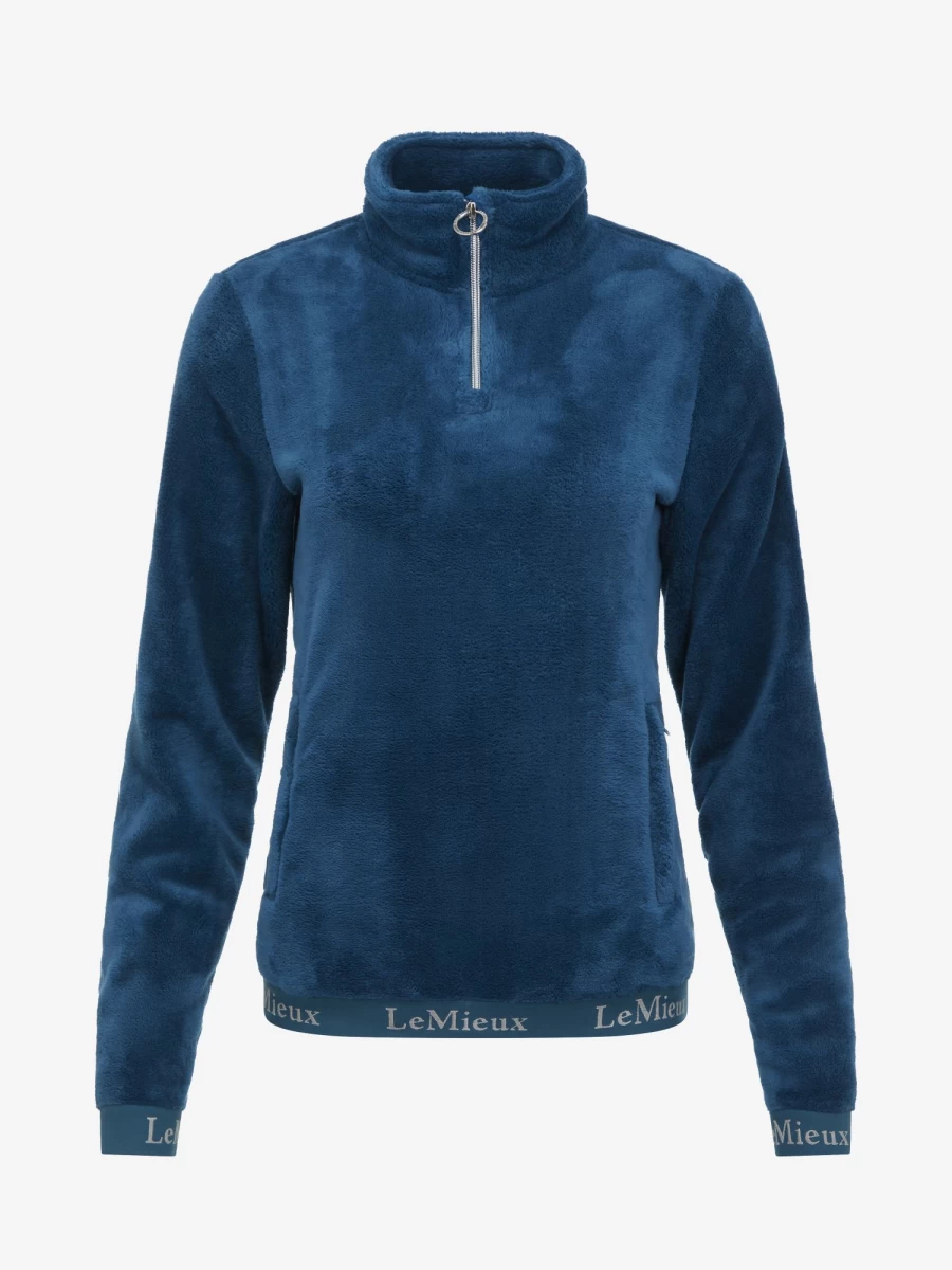 LeMieux Liberte Fleece Jacket in Marine Blue - Warm & Water-Resistant Outdoor Coat