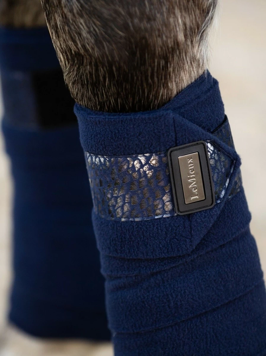 LeMieux Adour Navy Polo Bandages for Horses – Premium Equine Sports Protection