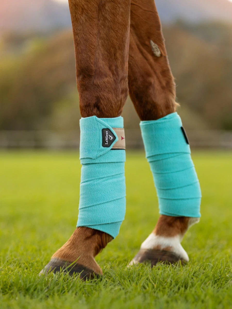 LeMieux Classic Azure Polo Bandages for Horses – Premium Equestrian Sports Protection