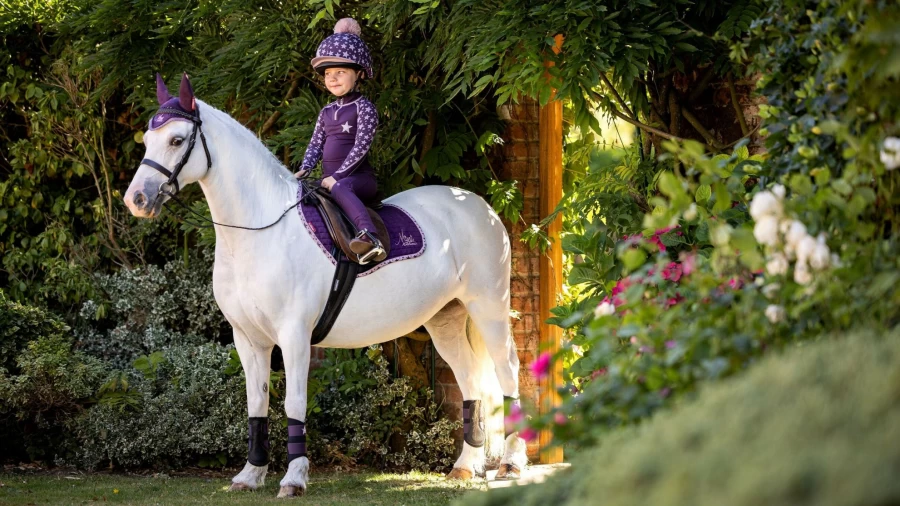 LeMieux Mini Base Layer Fig - Lightweight Performance Top for Equestrian & Active Wear
