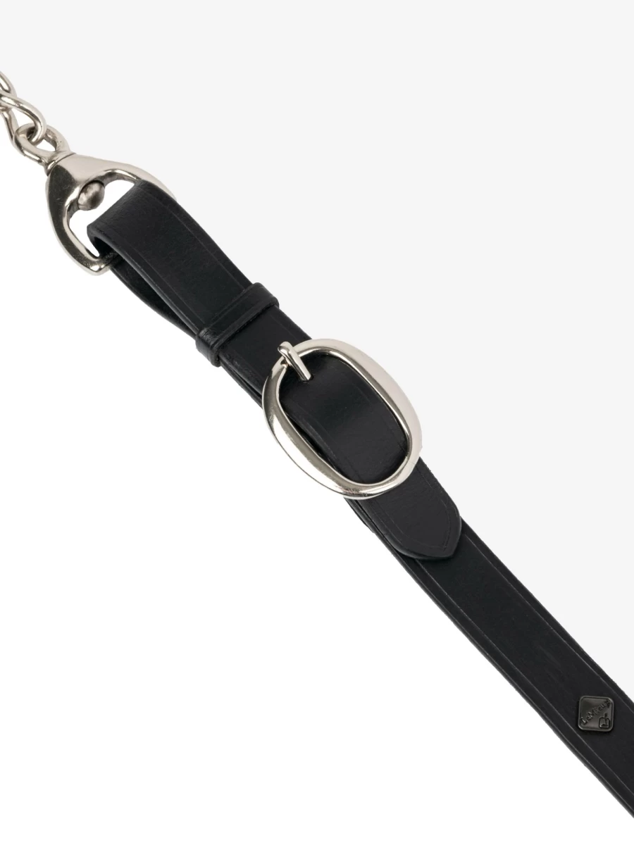LeMieux Black Leather Trot Up Chain Equestrian One Size Bridle Accessory