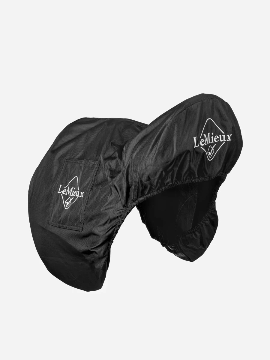 LeMieux GP Jump Saddle Cover - Black, One Size Fits All, Durable Equestrian Saddle Protection