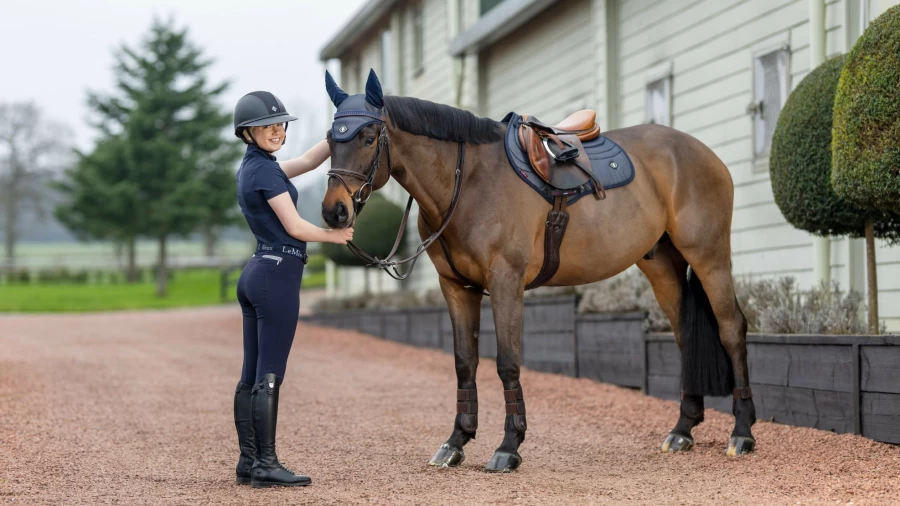 LeMieux Ultra Mesh Close Contact Square Dark Navy Horse Riding Boots