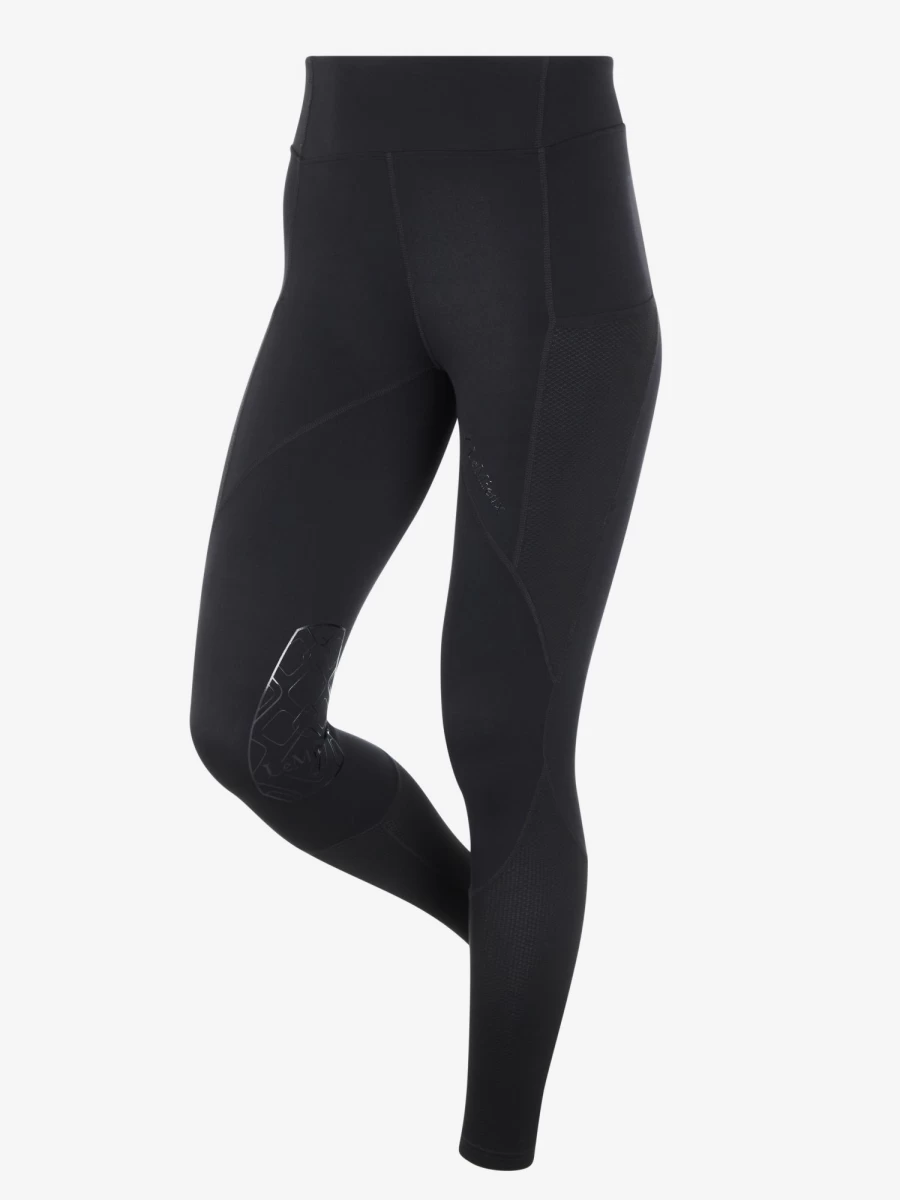 LeMieux Lucie High-Waisted Mesh Leggings for Women - Stylish Black Workout & Yoga Pants