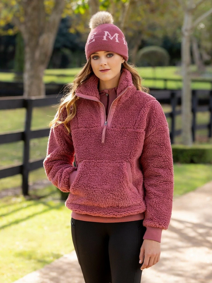 LeMieux Tara Teddy Fleece Orchid - Soft & Warm Equestrian Fleece Rug for Horses