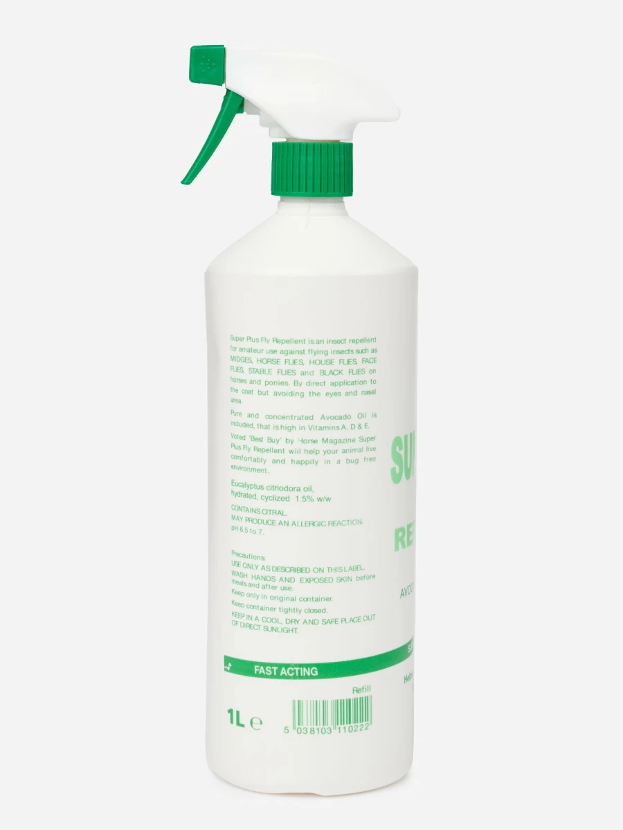 LeMieux Super Plus Fly Spray for Horses – Effective Insect Repellent for Stable & Riding