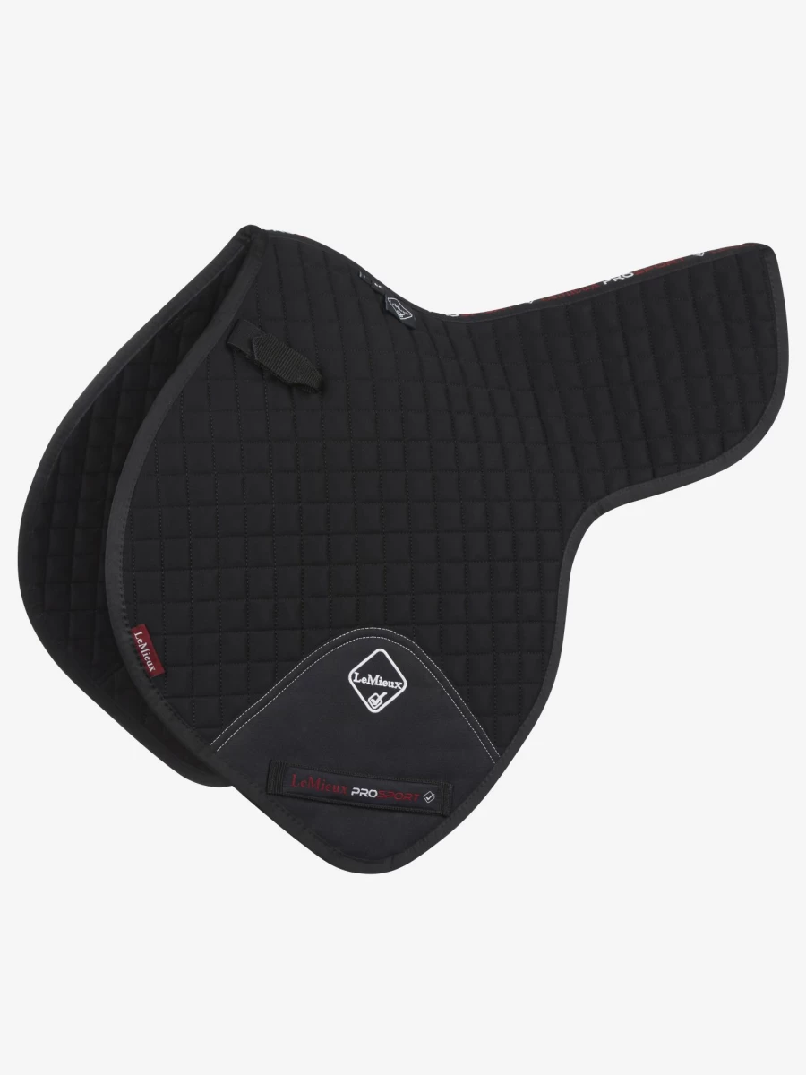 LeMieux Black Large Cotton Close Contact Numnah for Horses