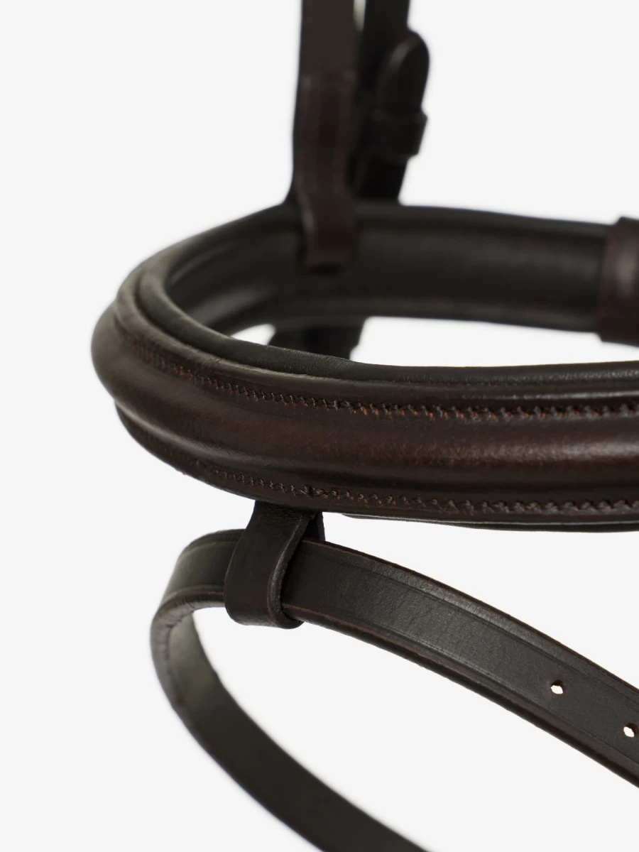 LeMieux Arika Flash Bridle in Brown and Silver for Equestrian Riding