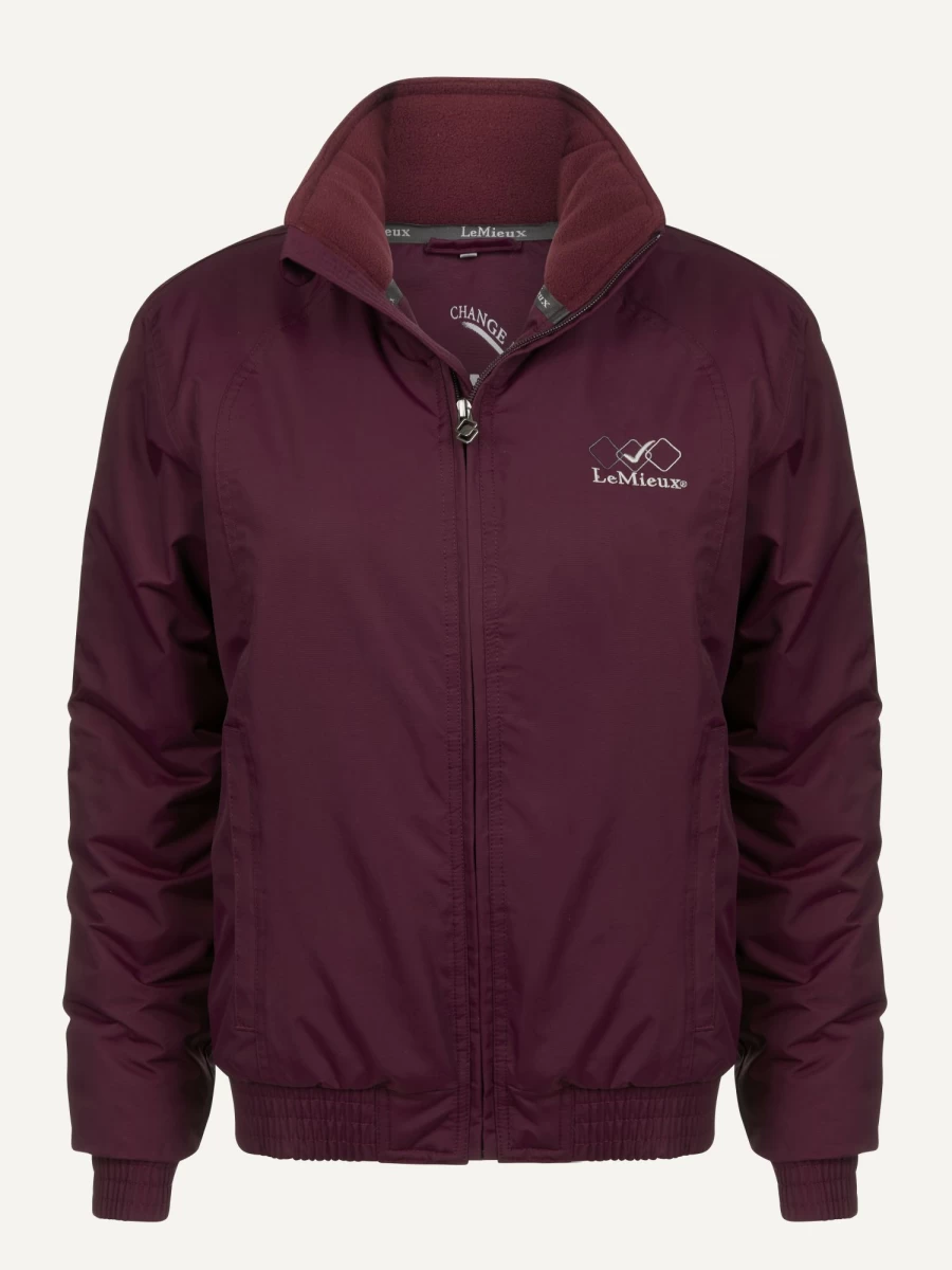 LeMieux Team Crew Jacket - Burgundy Men's Athletic Outerwear