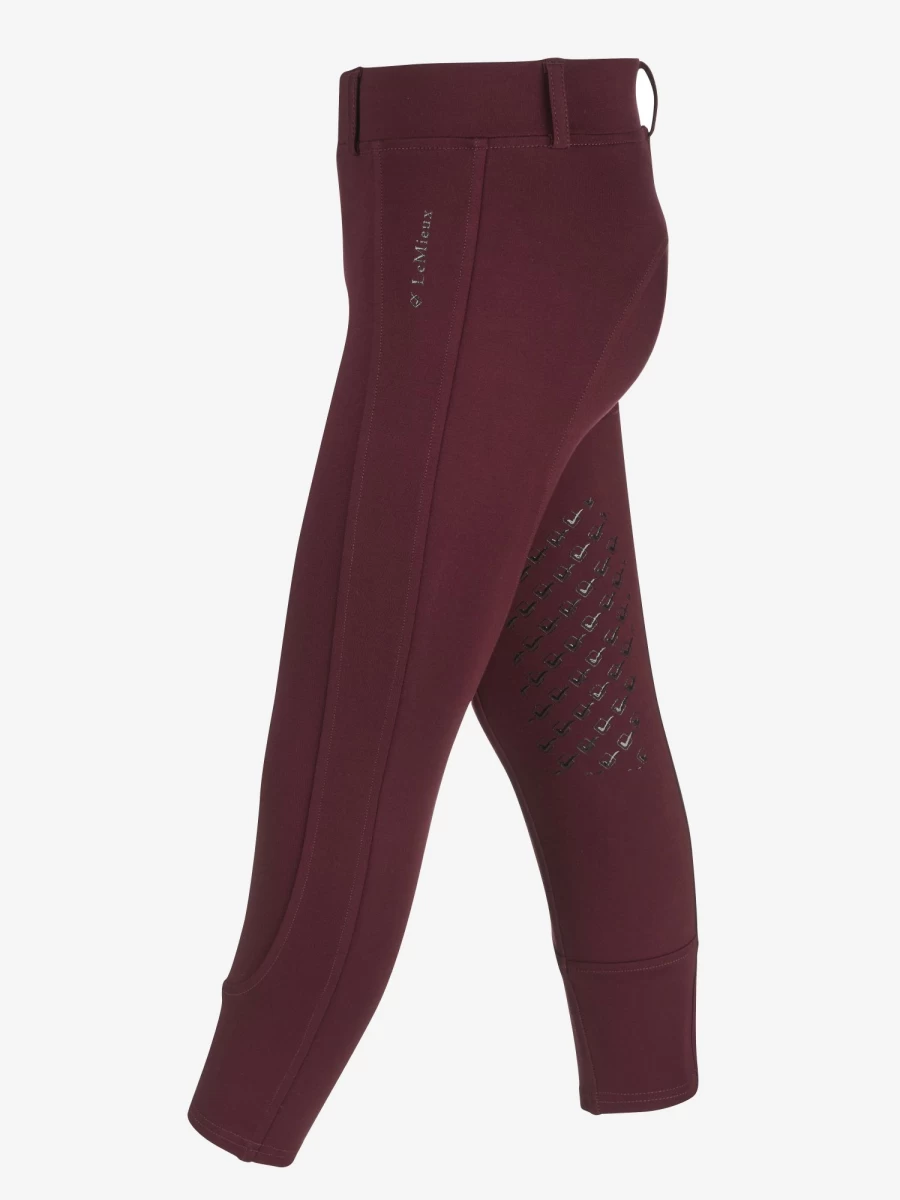 LeMieux Junior Pro Breeches - Premium Equestrian Riding Pants for Kids in Burgundy