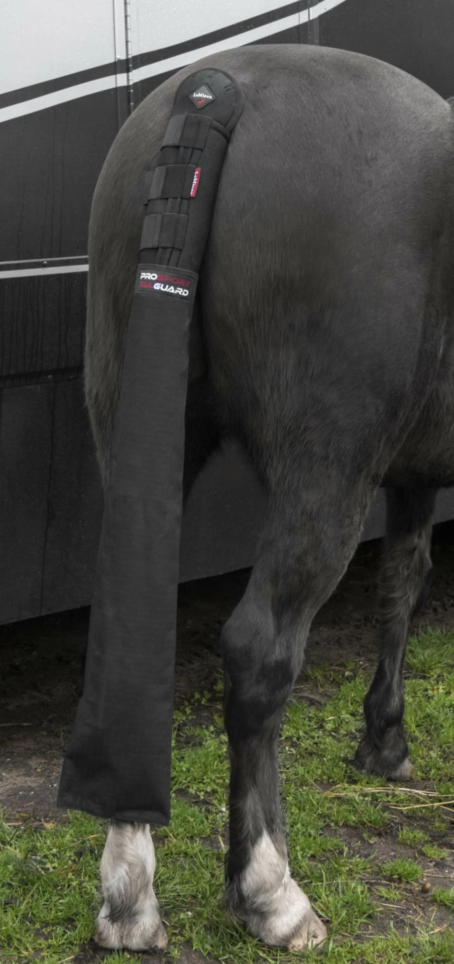 LeMieux Black Tail Guard with Carry Bag - One Size Equine Tail Protection