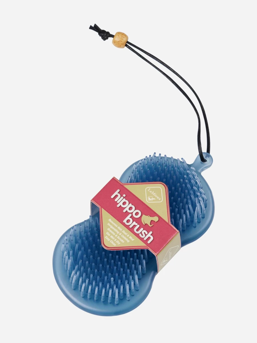 LeMieux Blue Hippo Brush - One Size Grooming Tool for Horses
