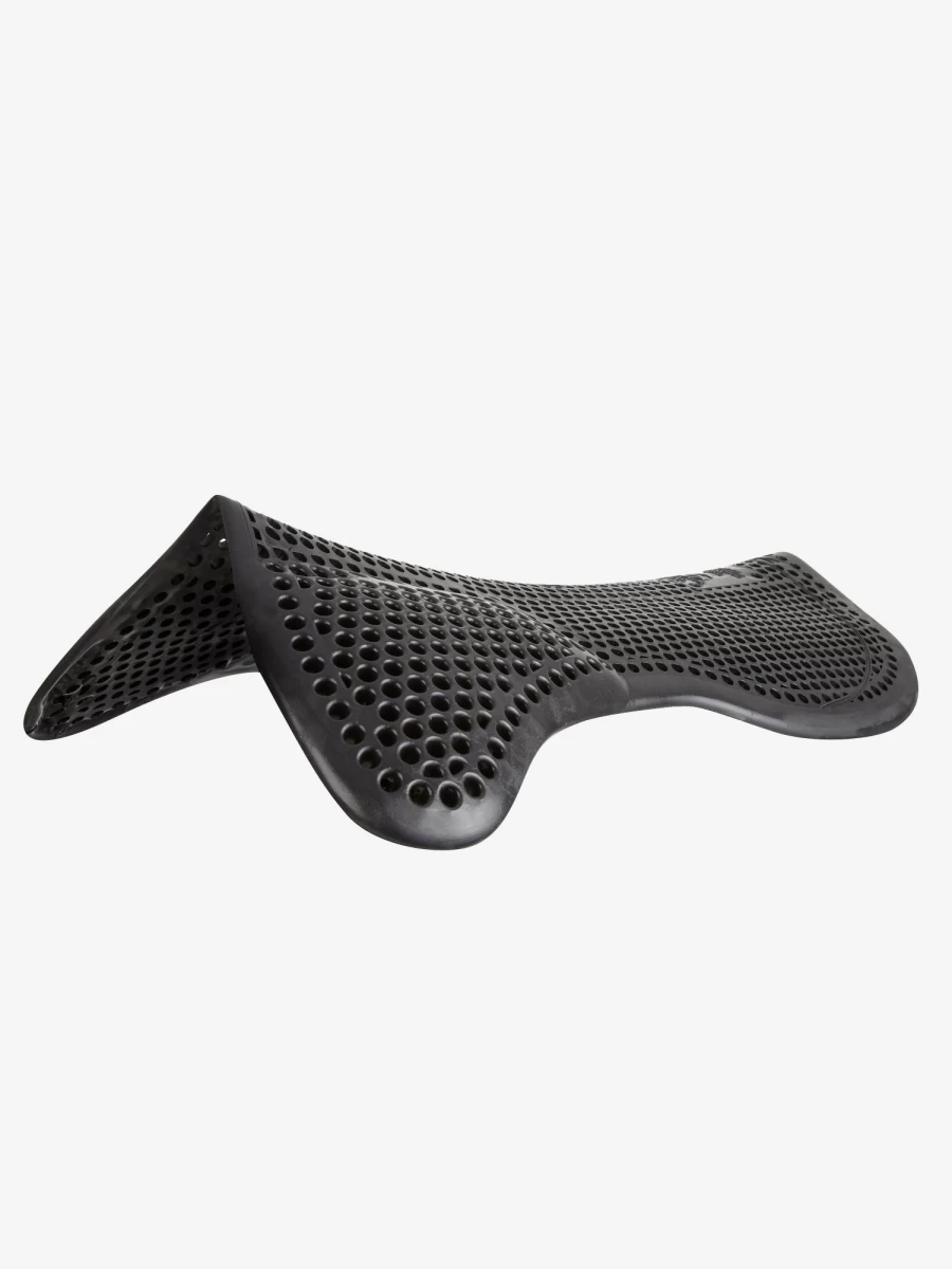 LeMieux Black Gel Pad & Front Riser - One Size Horse Riding Comfort Accessory