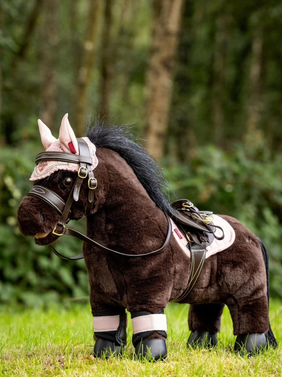 LeMieux Brown Toy Pony Bridle - Adjustable One Size Fits All for Play & Display