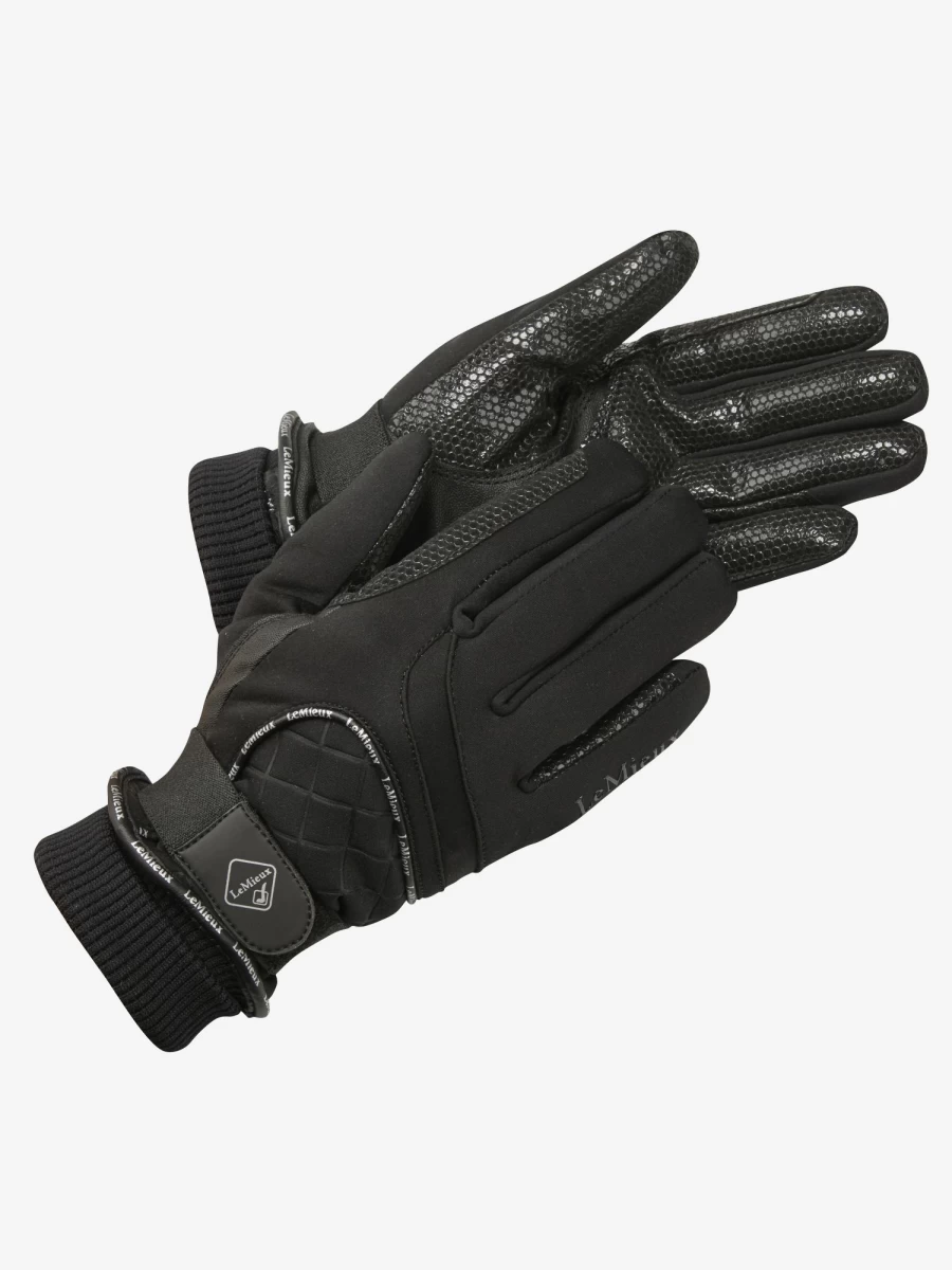 LeMieux Waterproof Lightweight Gloves for Men & Women - Black Outdoor Sports Gloves