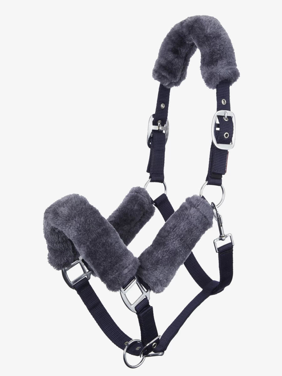 LeMieux Comfort Headcollar for Horses - Soft Navy Blue Equestrian Headcollar