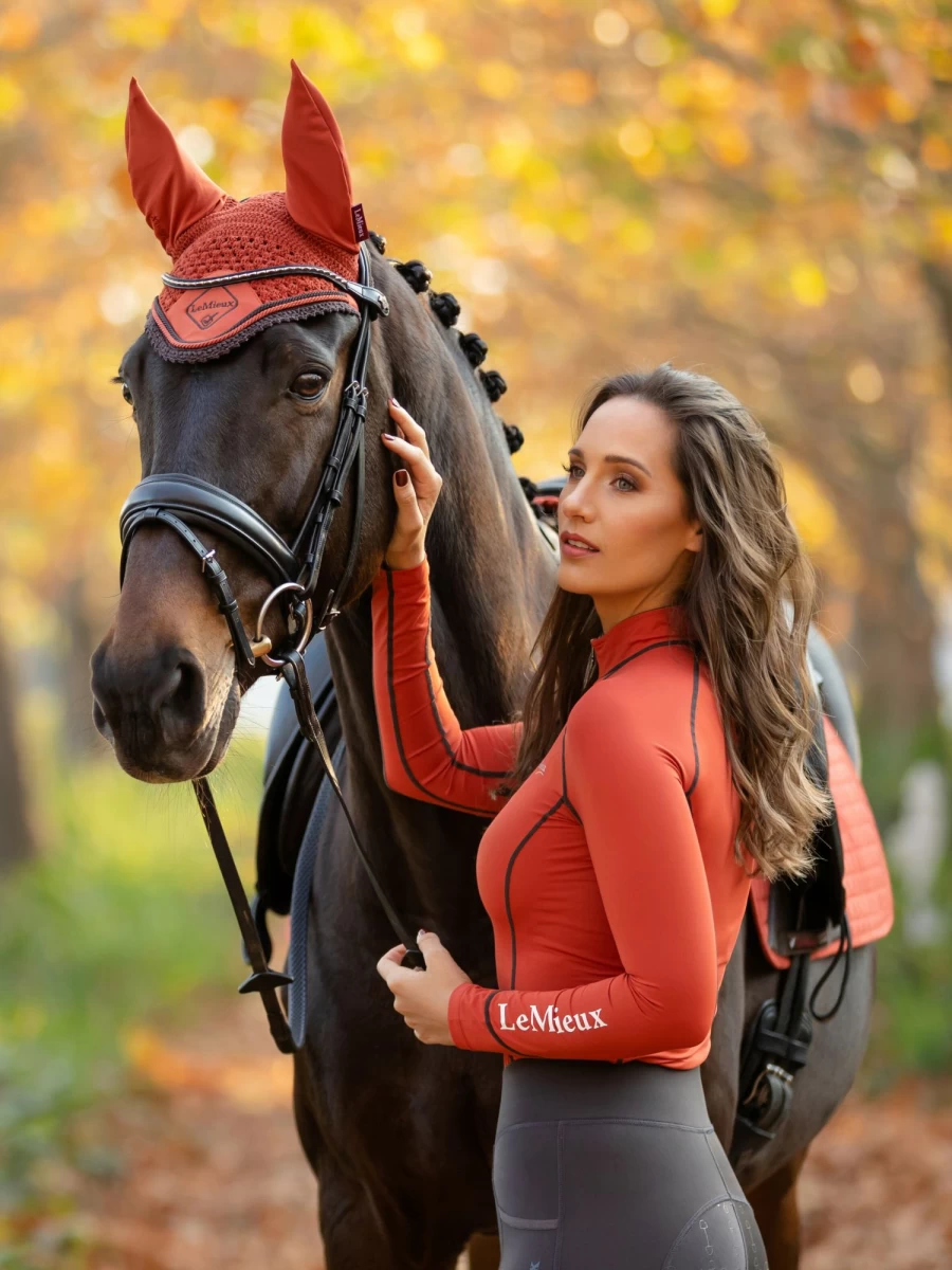 LeMieux Classic Fly Hood Sienna – Premium Horse Fly Protection