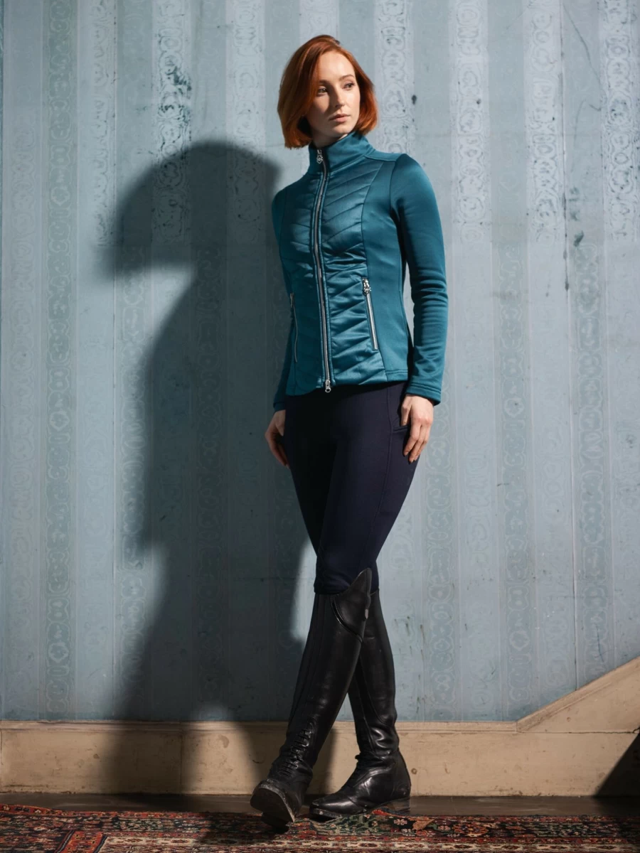 LeMieux Dynamique Waterproof Equestrian Jacket in Marine Blue for Riding & Outdoor