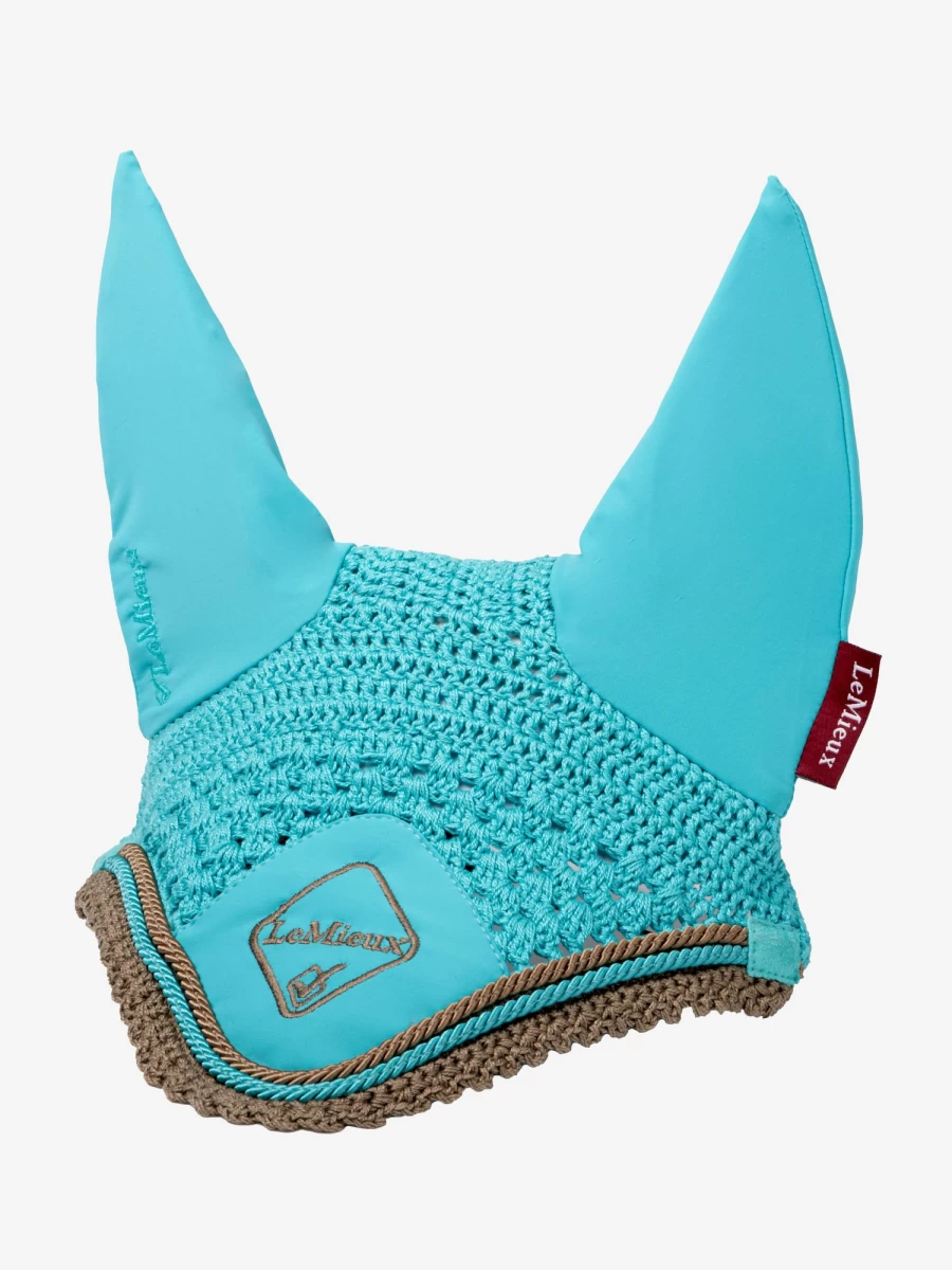 LeMieux Classic Fly Hood Azure - Lightweight Horse Fly Hood with UV Protection