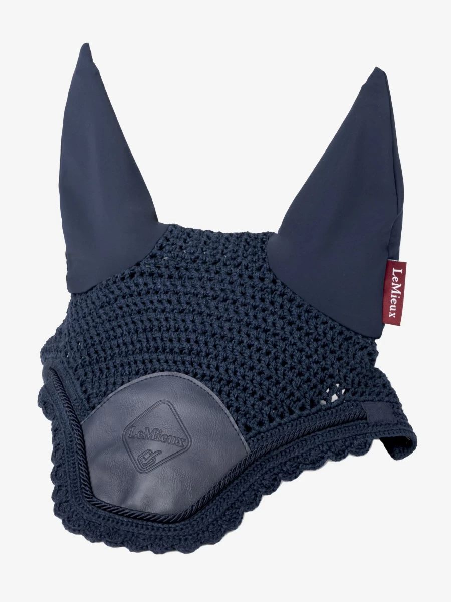 LeMieux Elite Fly Hood Navy – Lightweight Horse Fly Hood with UV Protection