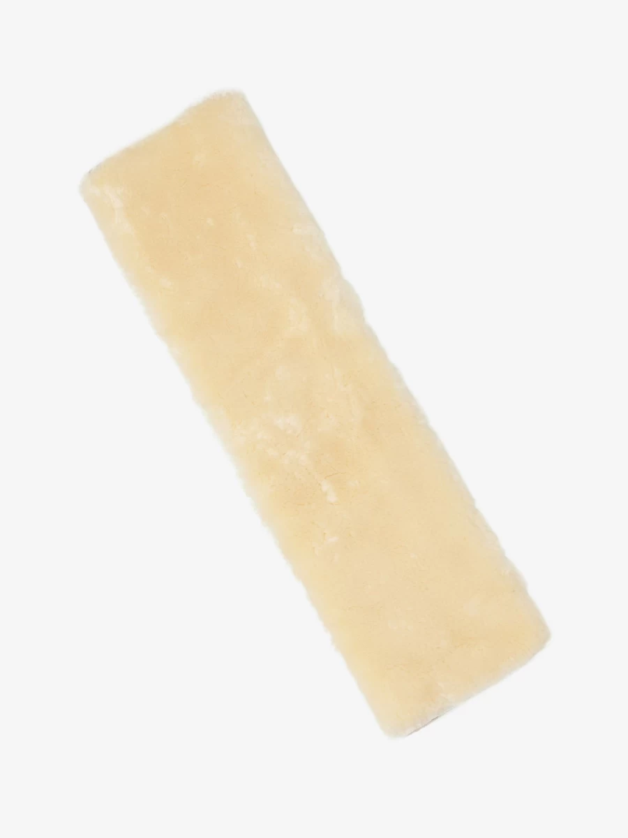 LeMieux Simuwool Dressage Girth Sleeve - Natural Wool, One Size Fit, Slip-On Design for Horses