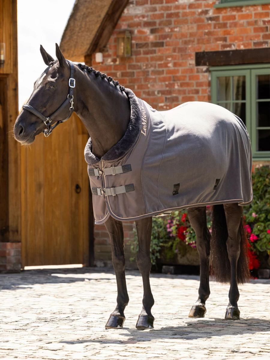 LeMieux Graphite Luxe Fleece Rug - Premium Soft & Plush Fleece Mat for Home Comfort