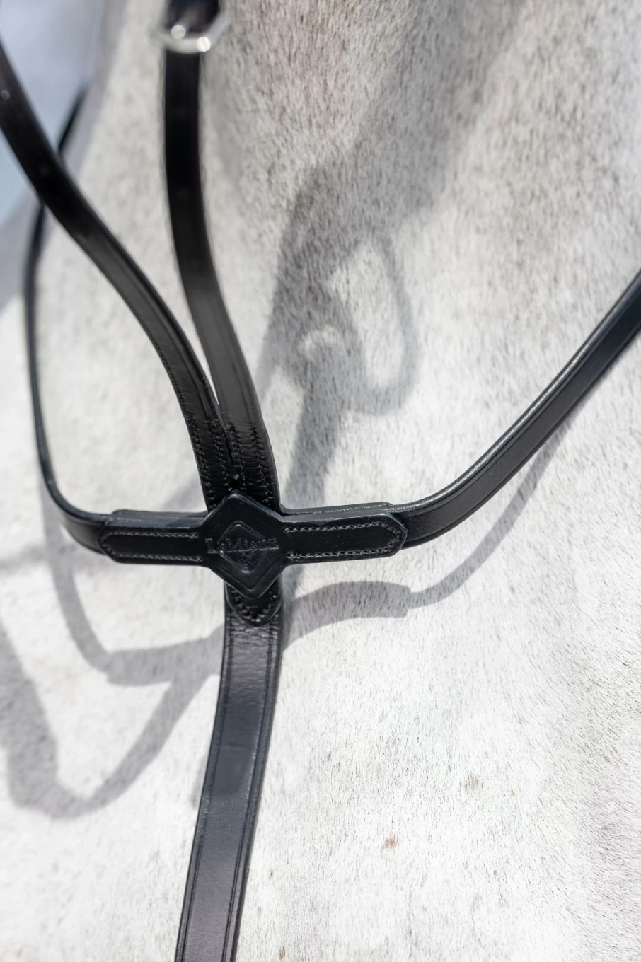 LeMieux Black Running Martingale Horse Training Aid for Enhanced Control