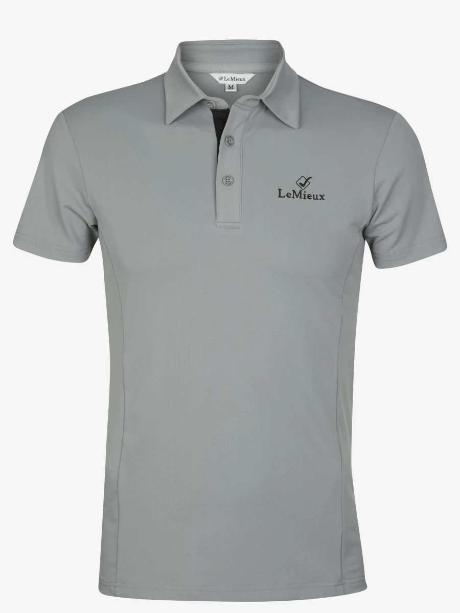 LeMieux Men's Classic Grey Polo Shirt - Comfortable Cotton Casual Top