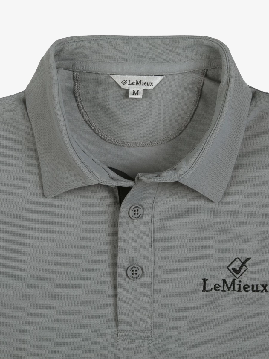 LeMieux Men's Classic Grey Polo Shirt - Comfortable Cotton Casual Top