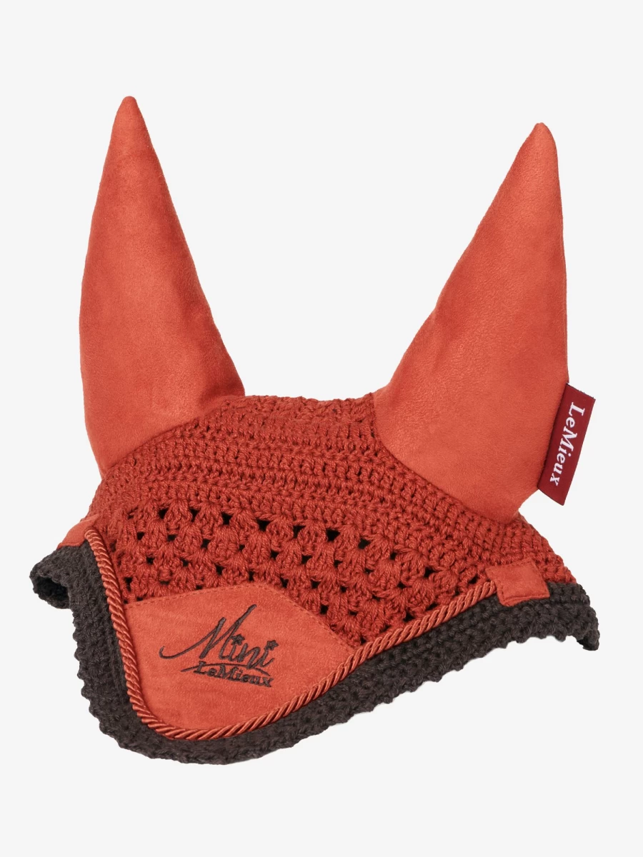 LeMieux Mini Fly Hood Sienna - Lightweight Horse Fly Mask with UV Protection