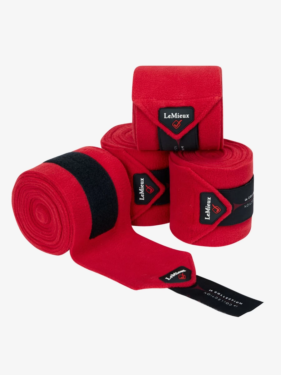 LeMieux Classic Polo Bandages for Horses – Durable Chilli Red Equestrian Sports Wrap
