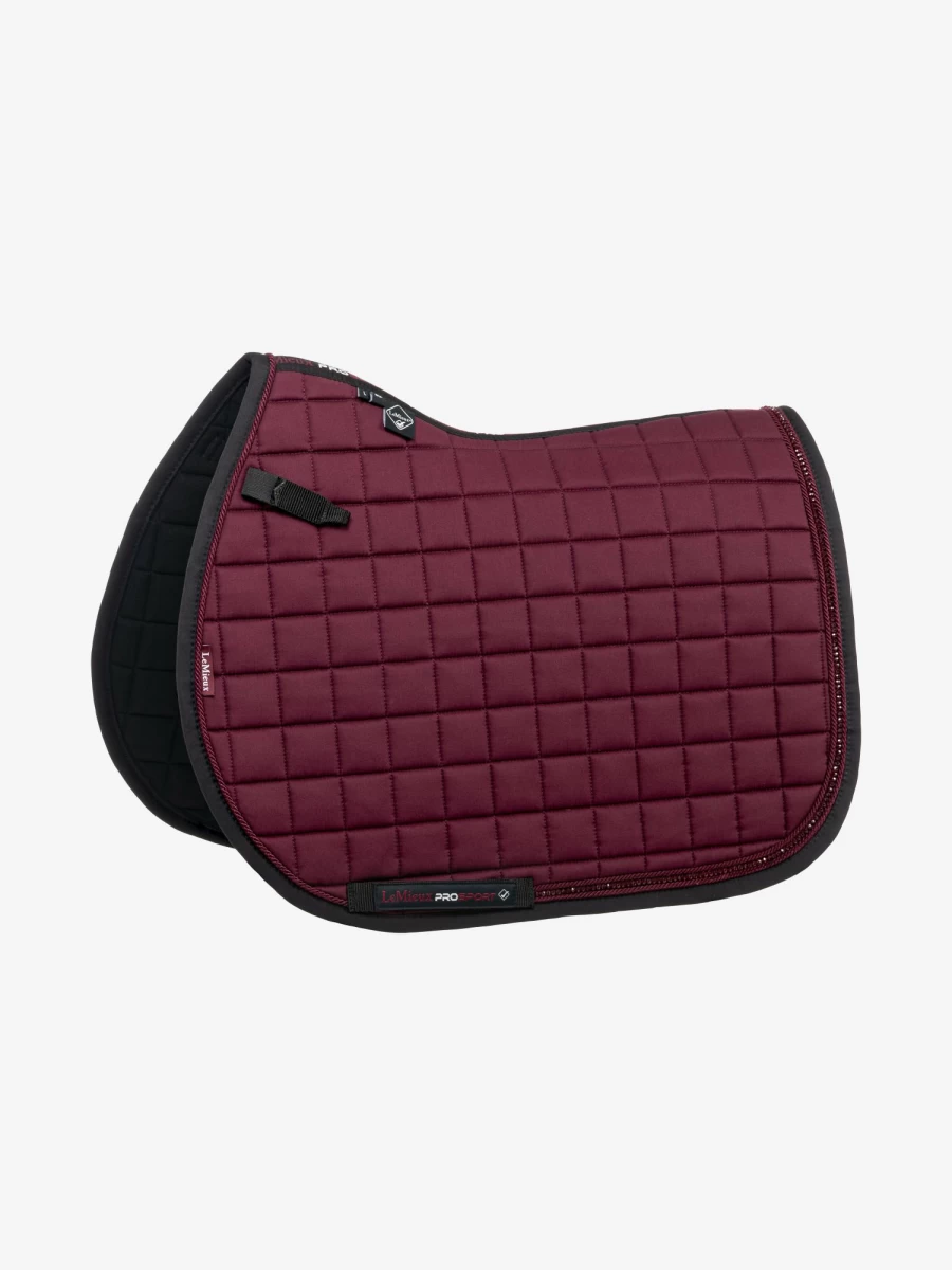 LeMieux Burgundy Large Diamante Jumping Square Equestrian Training Aid
