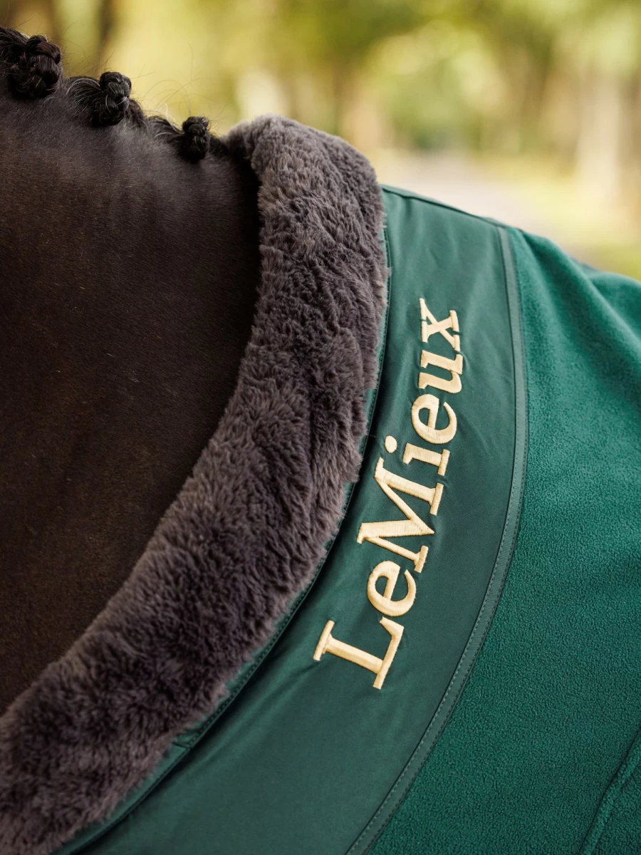 LeMieux Luxe Fleece Rug - Soft Spruce Green Plush Rug for Cozy Home Decor