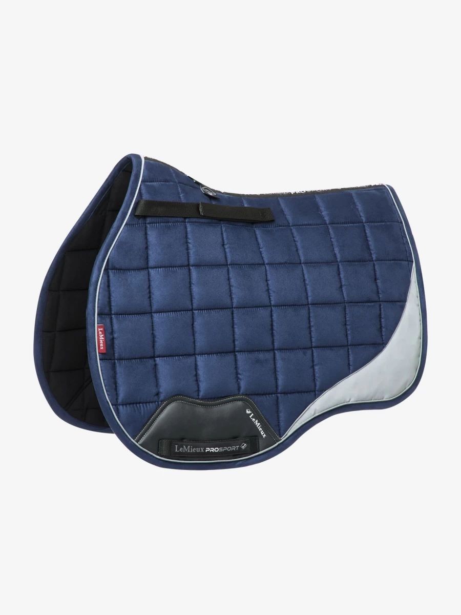 LeMieux Suede Square GP Boot Bag with Reflective Detail in Navy Blue