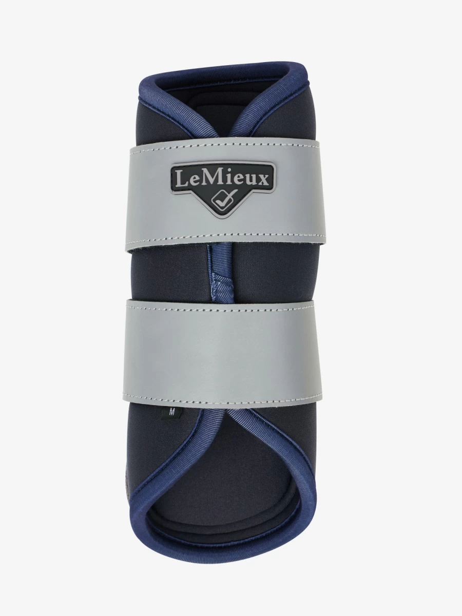 LeMieux Suede Square GP Boot Bag with Reflective Detail in Navy Blue