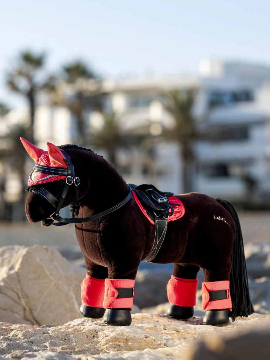 LeMieux Fly Hood Toy Pony Papaya Equestrian Training Aid One Size