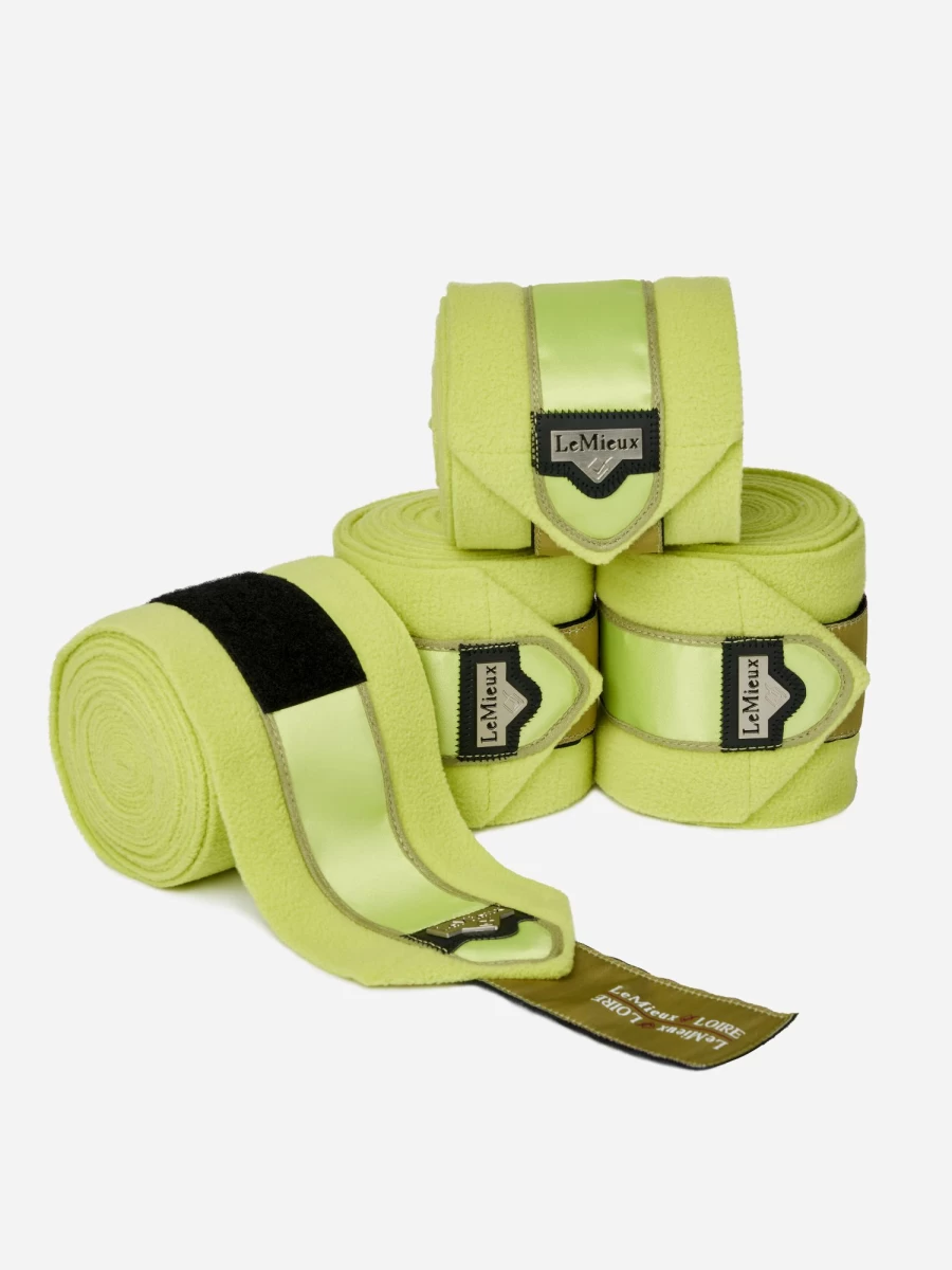 LeMieux Loire Polo Bandages for Horses - Premium Kiwi Green Equine Support