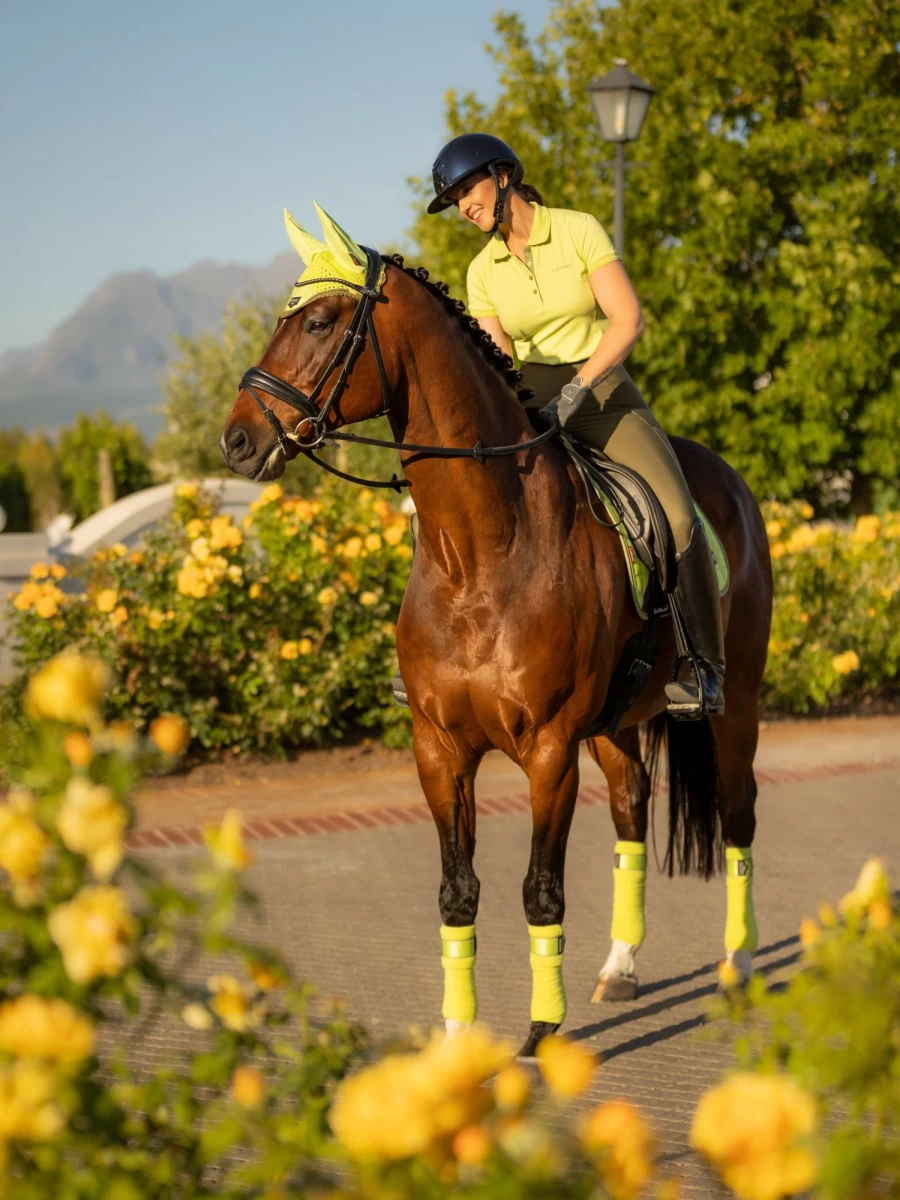 LeMieux Loire Polo Bandages for Horses - Premium Kiwi Green Equine Support