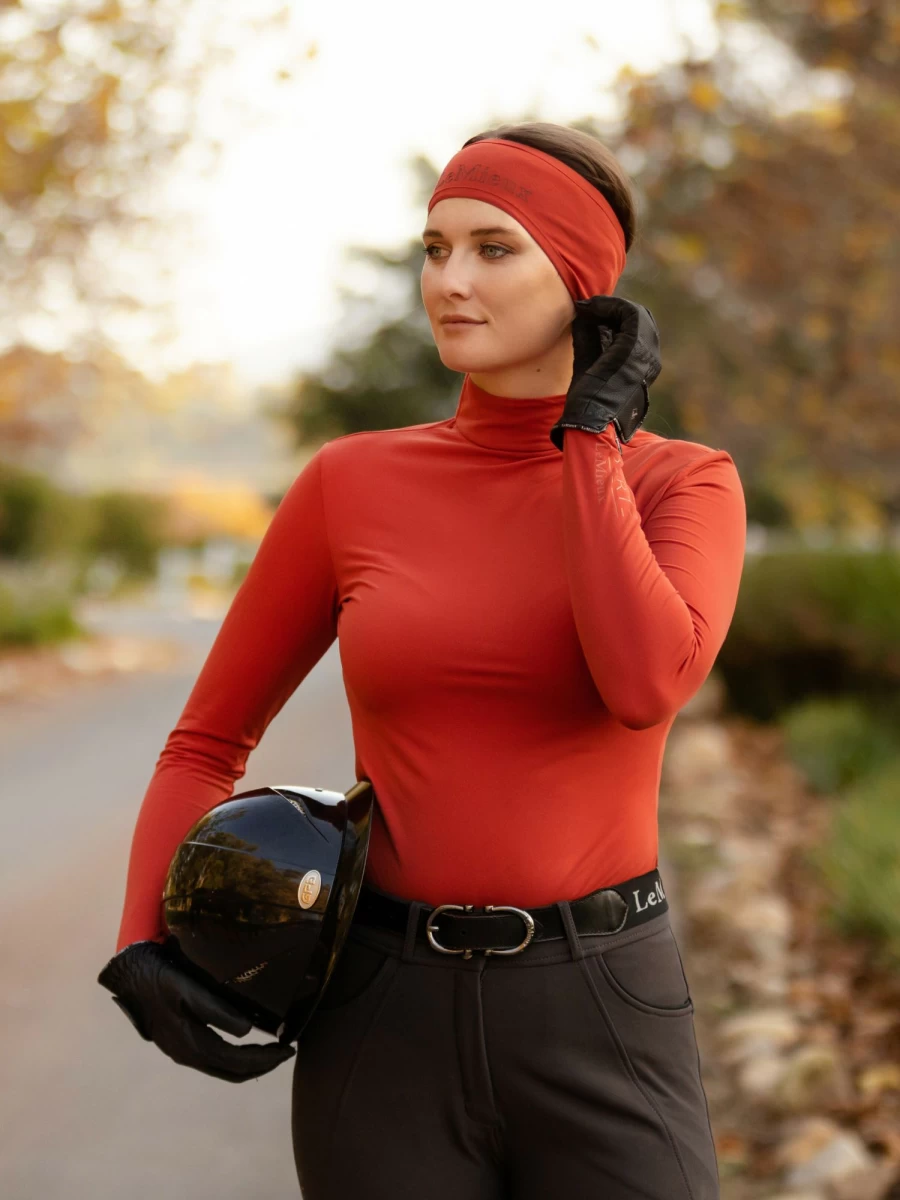 LeMieux Liberte High Neck Sienna Equestrian Riding Top