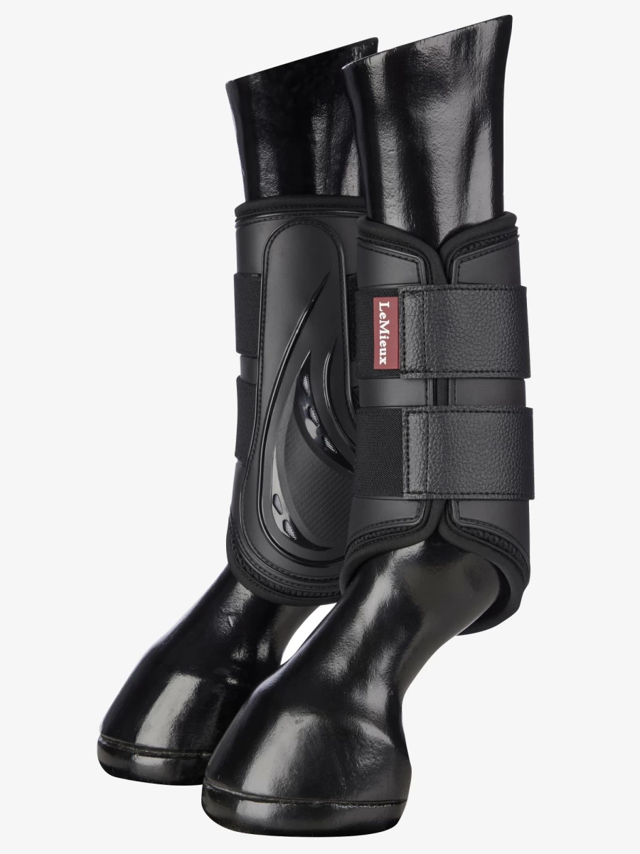 LeMieux ProShell Brushing Boots - Black Horse Boots for Protection & Comfort