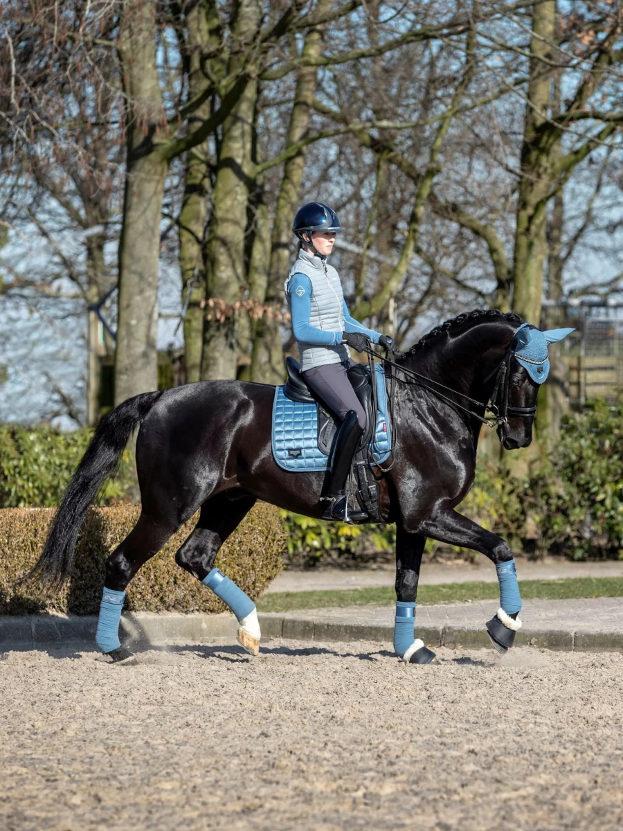 LeMieux Loire Polo Bandages - Premium Ice Blue Horse Wraps for Support & Protection