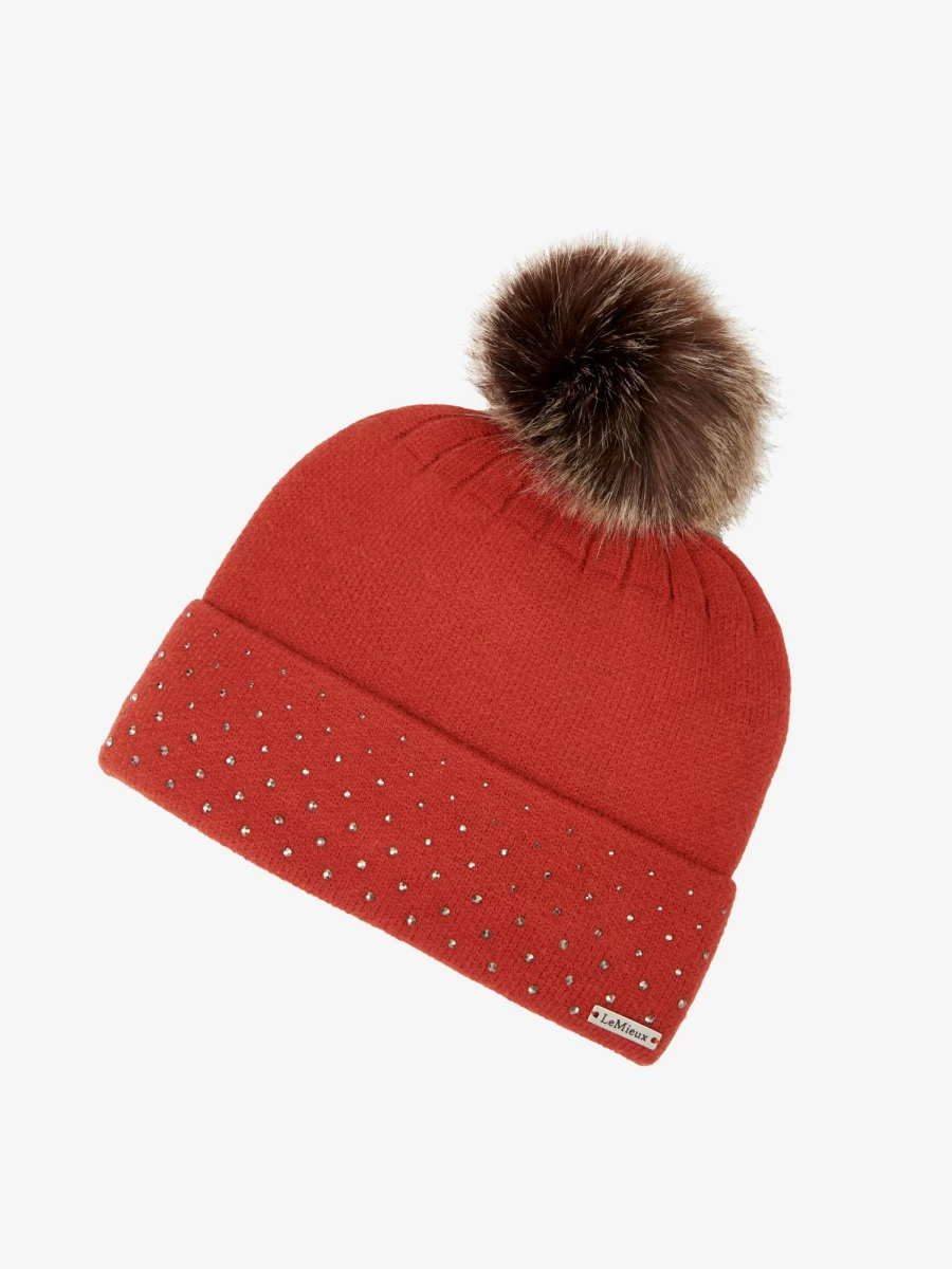 LeMieux Sparkle Beanie for Women - Sienna Knit Winter Hat with Glitter Detail, One Size Fits All