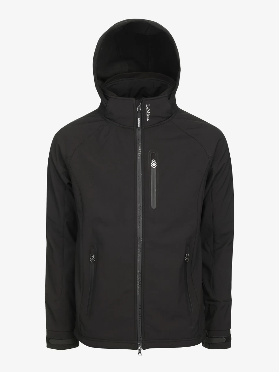 LeMieux Men's Black Elite Soft Shell Jacket - Lightweight, Water-Resistant Outdoor Windbreaker