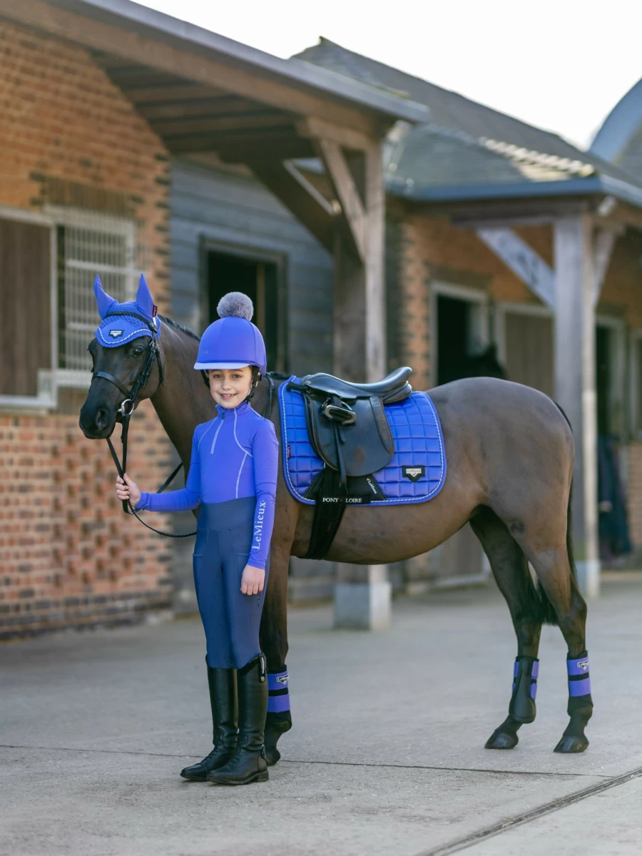 LeMieux Junior Loire Dressage Square Bluebell Equestrian Riding Dressage Competition Outfit