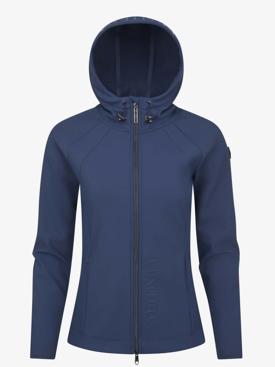 LeMieux Charlotte Waterproof Soft Shell Jacket for Women - Lightweight Atlantic Blue Outdoor Windbreaker