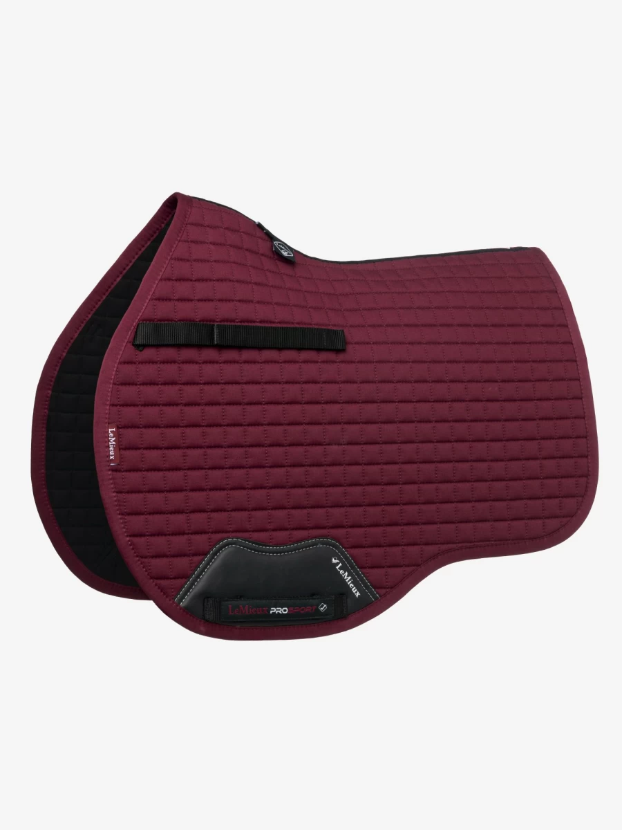 LeMieux Cotton GP Square Burgundy Equestrian Saddle Pad