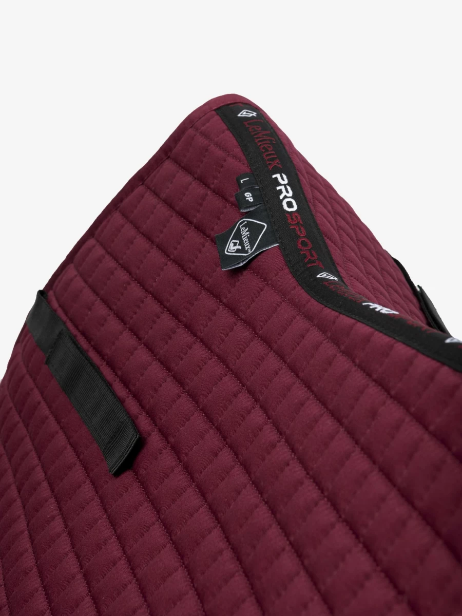 LeMieux Cotton GP Square Burgundy Equestrian Saddle Pad