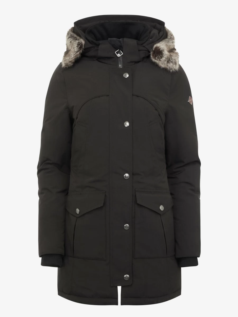 LeMieux Storm Coat - Waterproof Black Equestrian Riding Jacket for Men & Women